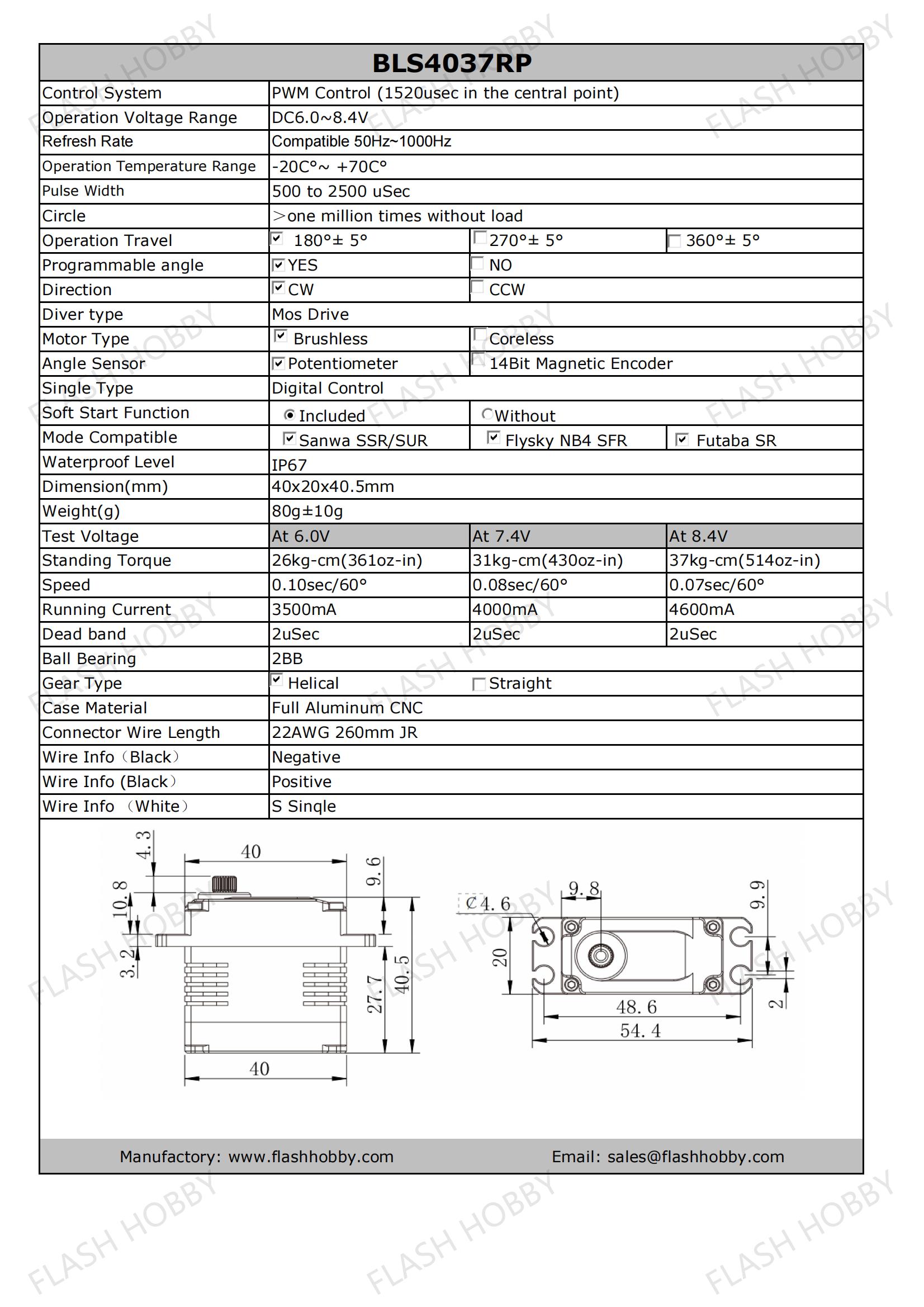 BLS4037RP 37KG ব্রাশলেস সার্ভো